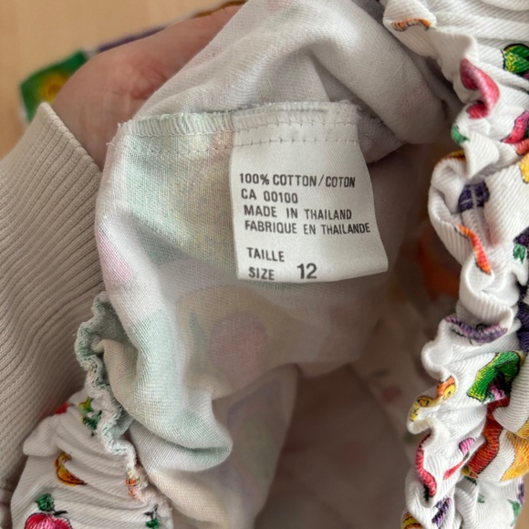 Vintage fruits shorts 100% cotton 12T - Picture 5 of 8